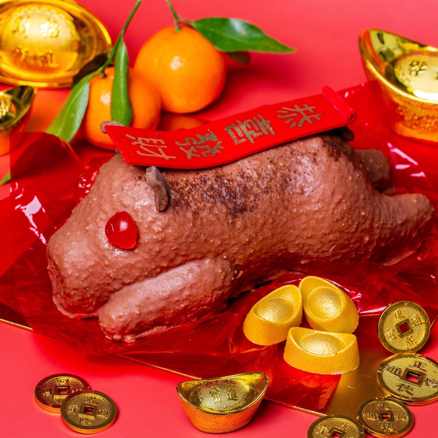 新春庆典猪造型蛋糕