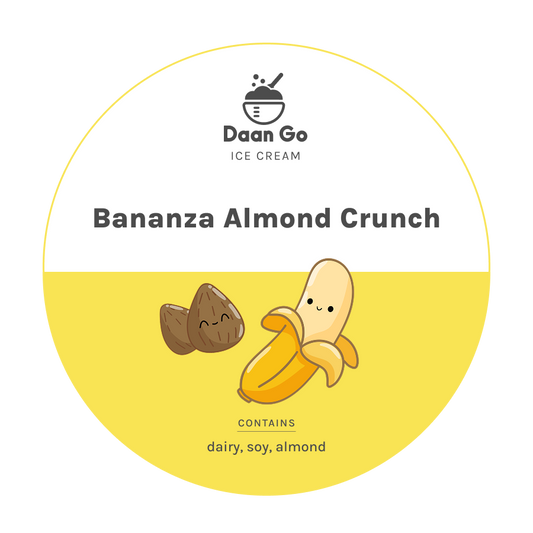 Bananza Almond Crunch Ice Cream