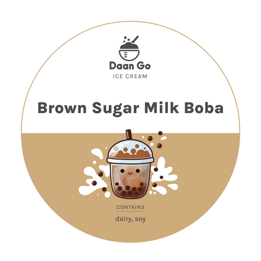 Brown Sugar Milk Boba Ice Cream
