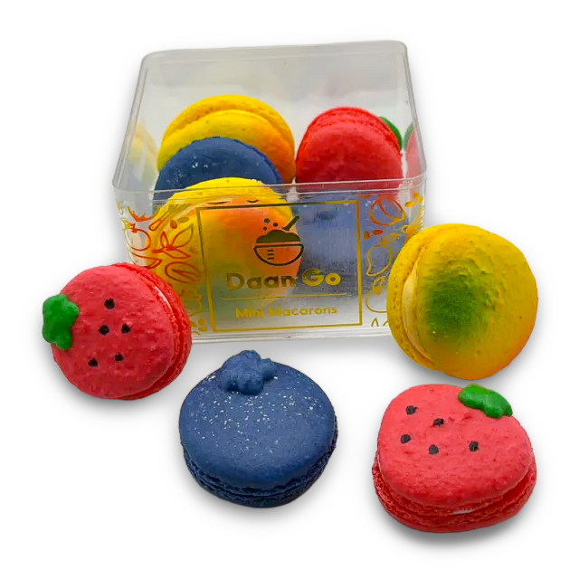 Mini Macaron Fruit Basket