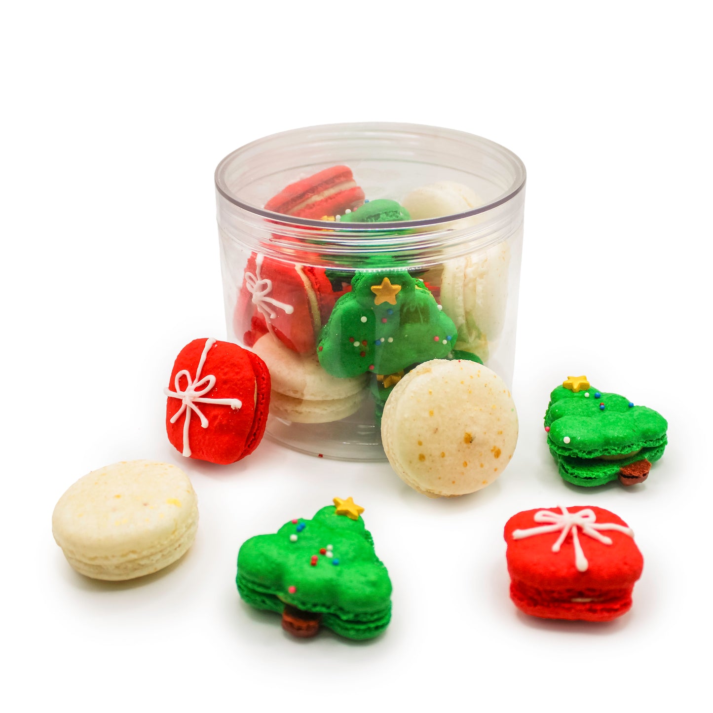 节日圣诞树迷你马卡龙组合