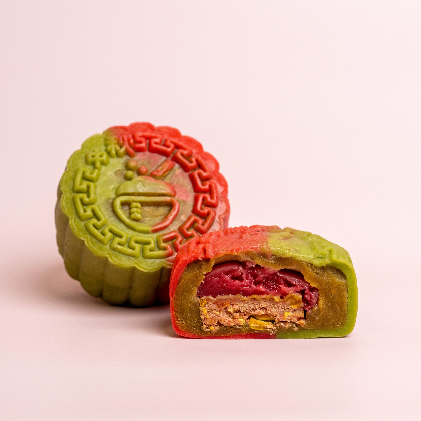 Snow Skin Mooncake - Pistachio Raspberry (Limited Edition)